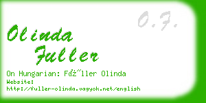 olinda fuller business card